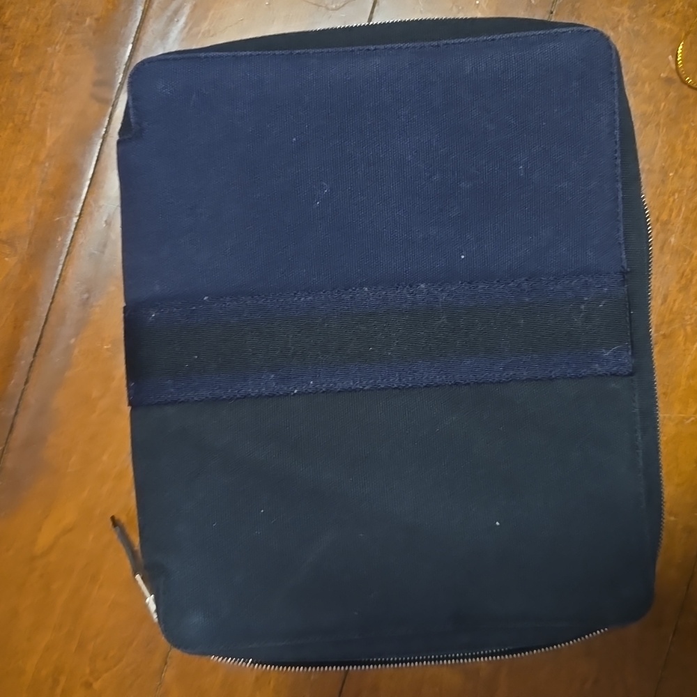 Hermes, black navy cotton. Organizer